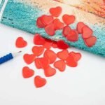 Heart wax for Diamond painting 5 pices شمع القلوب للوحات الدايموند بينتيج