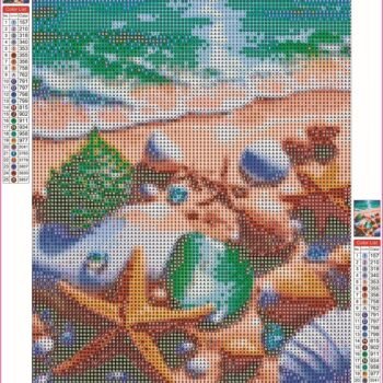 Diamond painting Egypt sea