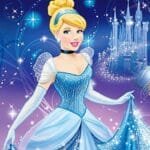 5d Diamond painting Disney Cinderella full round drill 40*40 لوحة كرتون سندريلا رسم بالماس