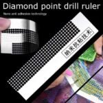 Stainless Steel Diamond Painting Ruler for DIY Sewing Embroidery Patchwork مسطره استنلس ستيل لتنظيم الماسات
