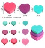 3 Love Heart Shape Diamond Painting Tray box Bead Storage Kit علب قلوب لحفظ الماسات