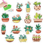 5d Diamond painting plants stickers إستيكرات نباتات رسم بالماس