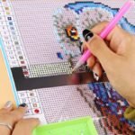 Stainless Steel Diamond Painting Ruler for DIY Sewing Embroidery Patchwork مسطره استنلس ستيل لتنظيم الماسات - الصورة 2