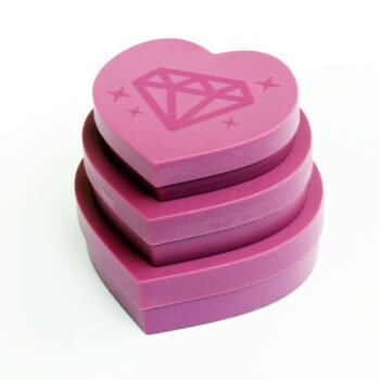 3 Love Heart Shape Diamond Painting Tray box Bead Storage Kit علب قلوب لحفظ الماسات