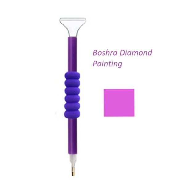 Point Drill Embroidery 1 Multiplacer 5D DIY Painting Pen Glue Antispilt قلم مزدوج لتحمل أكثر من ماسه مع مانع إنزلاق وشمعه