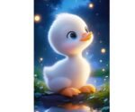 5d Diamond painting Duck full round drill 30*40 لوحة البطه رسم بالماس