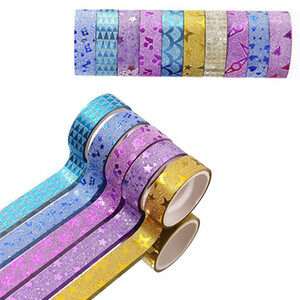 5D DIY Diamond Painting Tools 50 Rolls Glitter Washi Masking Tape Set to Keep Painting Clean Embroidery Cross Stitch Accessories
