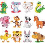 5d Diamond painting stickers Animals  إستيكرات شكل الحيوانات رسم بالماس