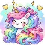 5d Diamond Painting Boshra Unicorn Disney full round drill 30*30 لوحة اليوني كورن كرتون رسم بالماس