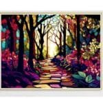 5d Diamond painting Trees full round crystal 40*50 لوحة الأشجار كريستال الرسم بالماس