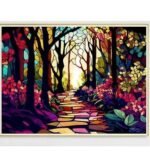 5d Diamond painting Trees full round crystal 40*50 لوحة الأشجار كريستال الرسم بالماس