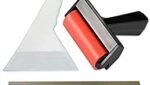2Pc Diamond Painting Boshra Fixing Tool Ruler & Roller المسطرة المصححة للسطور والرولة للرسم بالماس