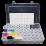 ⁦60 Grids Diamond Painting Egypt Boxes Plastic Organizer 5D with free stickers علب تنظيم الرسم بالماس60  عين⁩ - الصورة ⁦2⁩