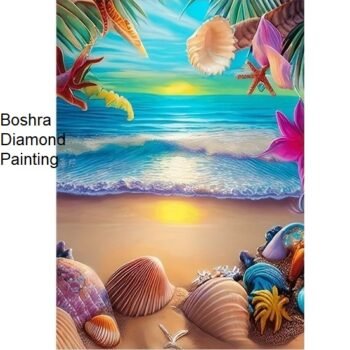 5d Diamond Painting Egypt quit of the ocean full round drill 35*45 لوحة هدوء المحيط رسم بالماس