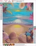 ⁦5d Diamond Painting Egypt quit of the ocean full round drill 35*45 لوحة هدوء المحيط رسم بالماس⁩ - الصورة ⁦2⁩