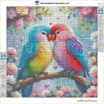 5d Diamond painting Egypt the lovely bird full round drill 40*40 لوحة عصفور الحب الرسم بالماس