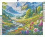 5d Diamond painting Egypt Lake of magic full square drill 40*50 لوحة البحيرة السحريه الرسم بالماس