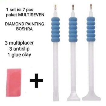 Point Drill Embroidery 3 Multiplacer , 3 Ant spilt & glue clay 5D DIY Painting Tools Pen Glue ثلاث اقلام مزدوجه لتحمل اكتر من ماسه بمانع انزلاق وشمعه