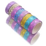 5D DIY Diamond Painting Tools 50 Rolls Glitter Washi Masking Tape Set to Keep Painting Clean Embroidery Cross Stitch Accessories