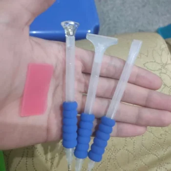 Point Drill Embroidery 3 Multiplacer , 3 Ant spilt & glue clay 5D DIY Painting Tools Pen Glue ثلاث اقلام مزدوجه لتحمل اكتر من ماسه بمانع انزلاق وشمعه