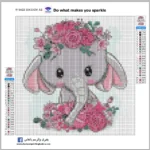 5d Diamond Elephant Girls full round AB drill لوحة فيل بناتي ديزني رسم بالماس