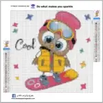 5d Diamond chick cartoon full round AB drill لوحة كتكوت ديزني رسم بالماس