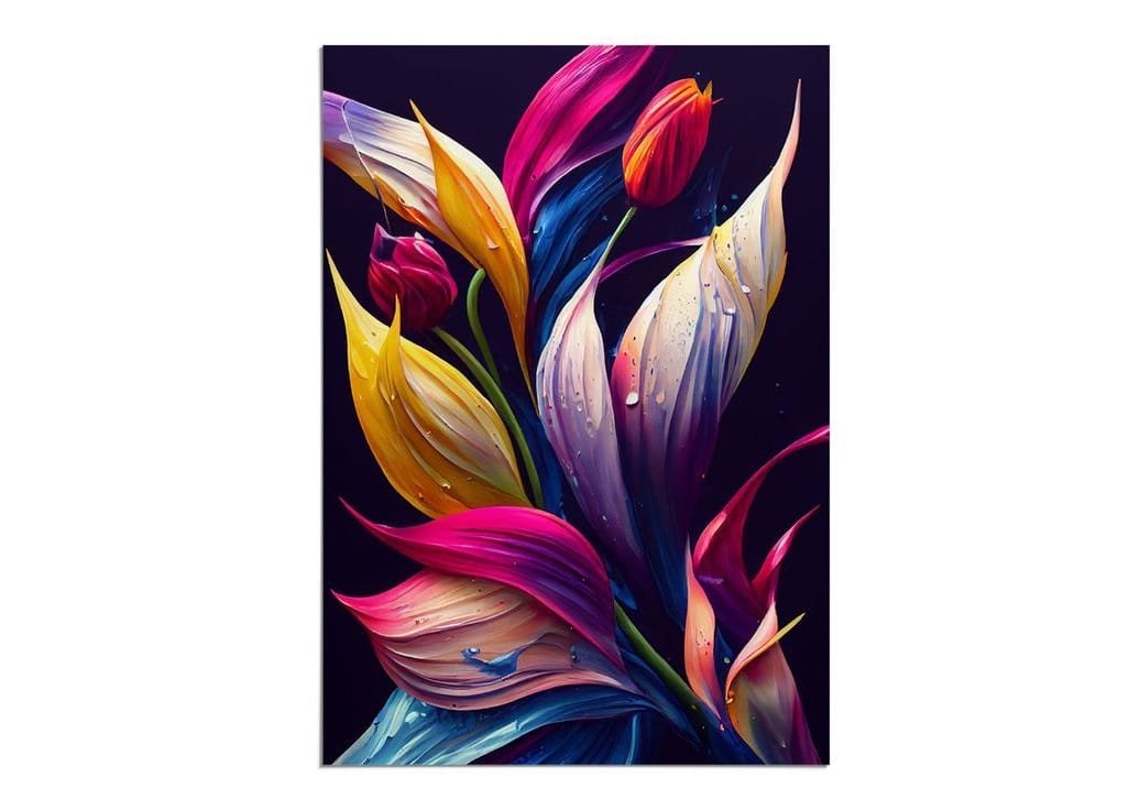 1712405577673 5d Diamond Painting DIY Tulip Flower full round drill 30*40 لوحةزهور التيوليب رسم بالماس - الصورة 1