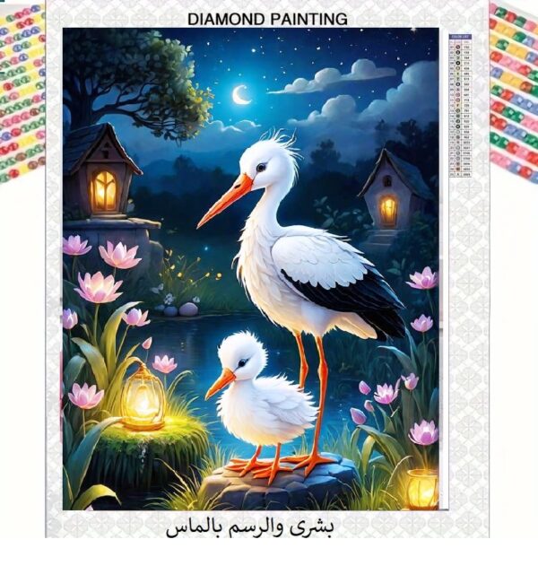 5d Diamond Painting Egypt Bird full round drill 30*40 لوحة العصفور رسم بالماس