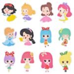 5d Diamond painting stickers 12 princess إستيكرات اميرات رسم بالماس