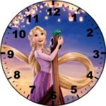 5d Diamond Painting Boshra Tangled Disney clock full round AB drill 45*45ساعة كارتون ريبونزل الرسم بالماس