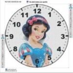5d Diamond Painting Boshra Snow White Disney clock full round AB drill 45*45ساعة كارتون سنووايت الرسم بالماس