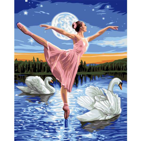 5d Diamond painting Boshra Ballerina full round drill 30*40 لوحة البلارينا رسم بالماس