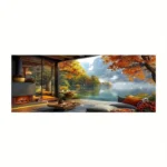 5d Diamond painting nature full round drill 80*200 لوحة الطبيعه رسم بالماس