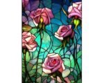 5d Diamond painting flowers full Cristal Drill 30*40 بالكريستال لوحة الازهار رسم بالماس