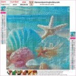 5d Diamond painting sea full round drill 30*30 لوحة البحر رسم بالماس