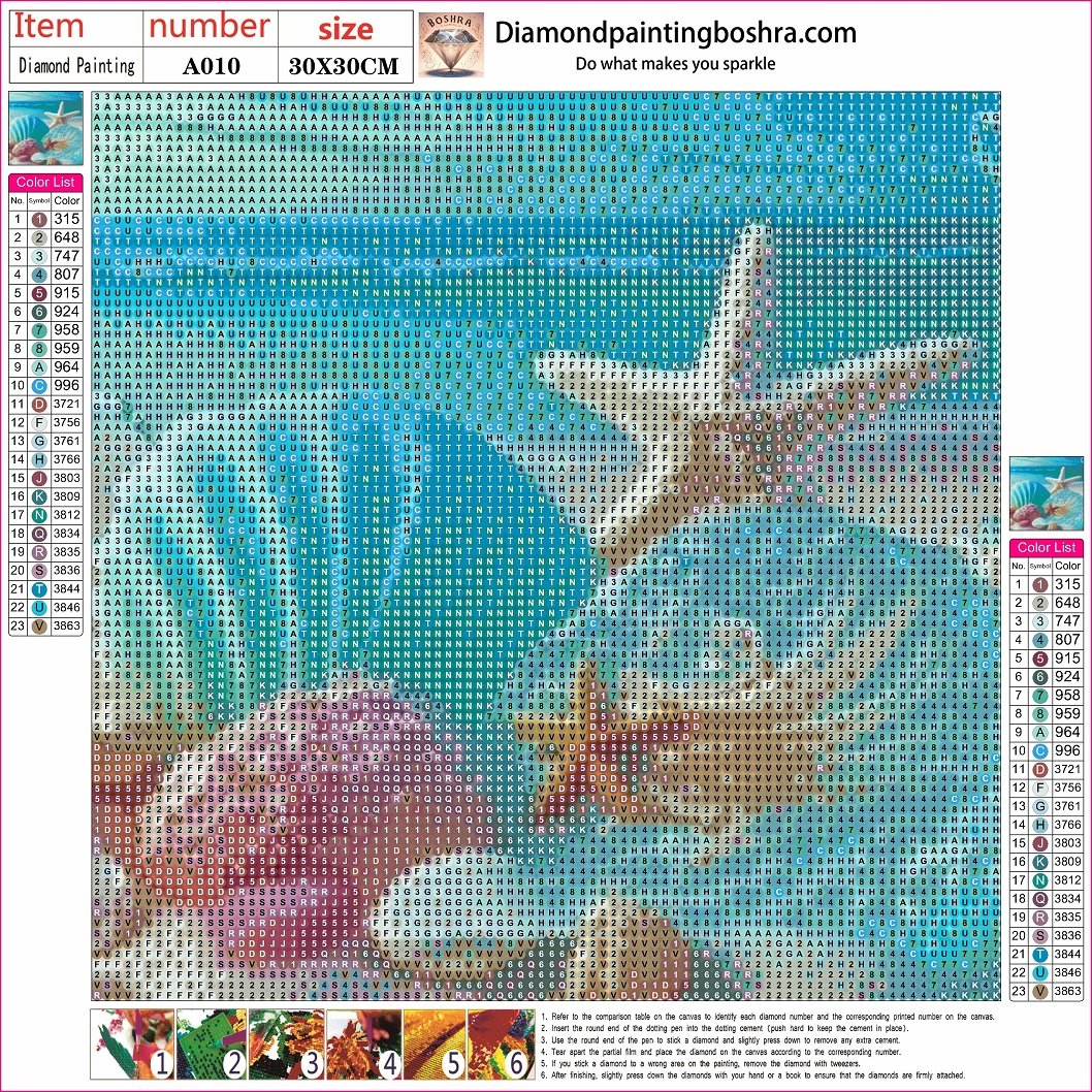 1722520099733 2 5d Diamond painting sea full round drill 30*30 لوحة البحر رسم بالماس - الصورة 1