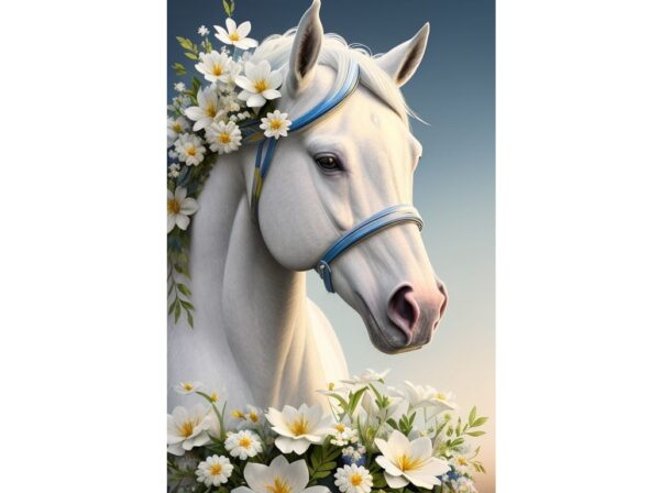 5d Diamond painting Horse full square drill 30*40 لوحة الحصان رسم بالماس