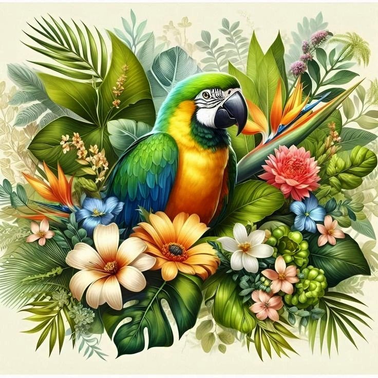 1716887749416 5d Diamond Painting Boshra - lucky Bird full round drill 40*40 لوحة العصفور المحظوظ رسم بالماس - الصورة 1