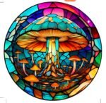 Mashroom diamond painting Egypt full round drill 45*45 لوحه المشروم لوحات ماسيه