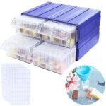 Boshra Giant Diamond painting box 4*1 with 140 box علبة تنظيم الرسم بالماس العملاقة