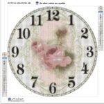 5d Diamond Painting Boshra Classic flower clock full round AB drill 45*45ساعة دائريه وردة كلاسيكي الرسم بالماس