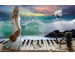 5d Diamond painting Girl AB full round drill 45*60 لوحة البنوتة رسم بالماس