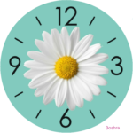 5d Diamond Painting Boshra Classic flower clock full round Adrill 45*45ساعة دائريه وردة كلاسيكي الرسم بالماس