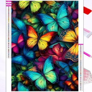 5d Diamond painting Butterfly full square AB drill 30*40 لوحة الفراشات رسم بالماس