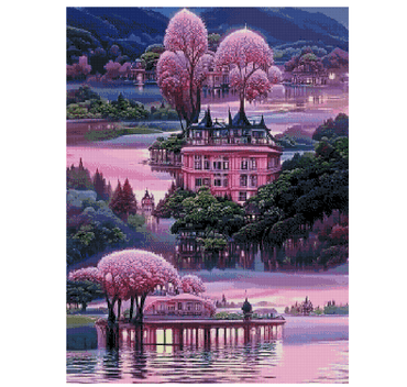 5d Diamond painting Boshra Lavander Dreamy Houses Picture full round drill 45*60لوحة بيت الأحلام اللفندر رسم بالماس 5d Diamond painting Boshra Lavander Dreamy Houses Picture full round drill 45*60لوحة بيت الأحلام اللفندر رسم بالماس