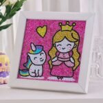 diamond painting Kids crystal Full Drill 15*15 لوحات الرسم بالماس للأطفال دايموند كريستال