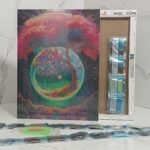 Boshra Diamond Painting Egypt Tree of life Frame & AB Full Round Diamonds 30*40cm لوحة ماسية شجرة الحياة بإطار خشب و دايموند إيه بي