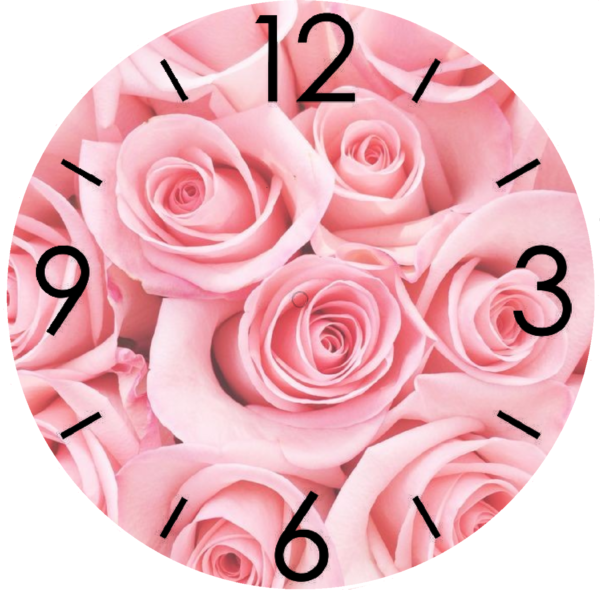 5d Diamond painting Clock Rose full round drill 45*45 ساعه الورد الجوري رسم بالماس