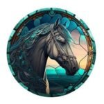 5d Diamond painting White Horse full round Ab drill 45*45 لوحةالحصان الأبيض رسم بالماس