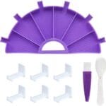 Diamond Painting Embroidery Purple Tray Rhinestone Organizer  طبق بنفسجي مقسم بكل مشتملاته للرسم بالماس
